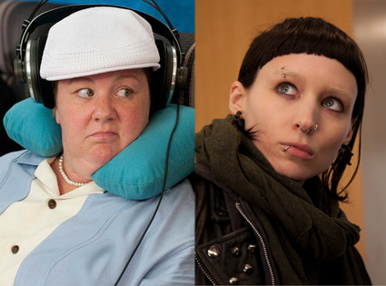 Melissa McCarthy, Bridesmaids, Rooney Mara, Dragon Tattoo Melissa McCarthy, Bridesmaids, Rooney Mara, Dragon Tattoo